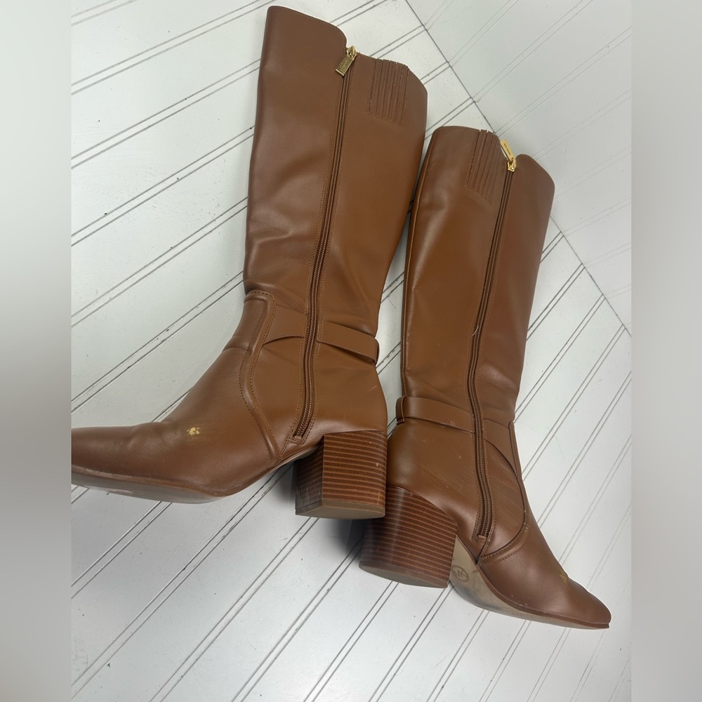 Michael Kors Carmen Faux Leather Tall Riding Boot Womenโs Size 10M $375 - Picture 9 of 11
